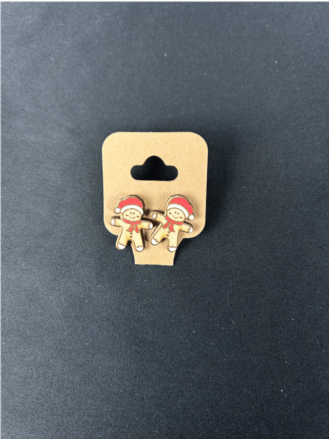 Boucles d'oreilles - Bonhomme de Pain d’Épices