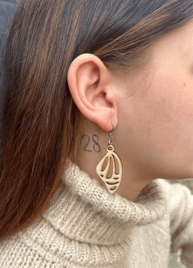 Boucles d'oreilles Collection nature - ailes de papillons