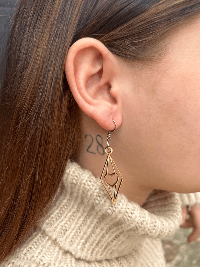 Boucles d'oreilles Collection coeurs - Modele 3