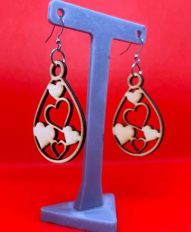 Boucles d'oreilles Collection coeurs - Modèle 1