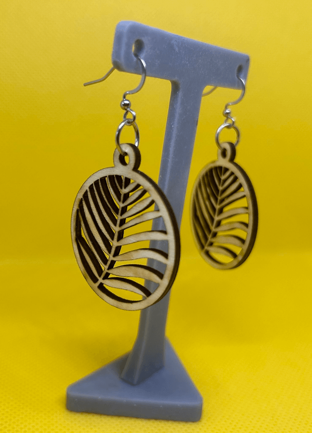 Boucles d'oreilles Collection nature - fougère