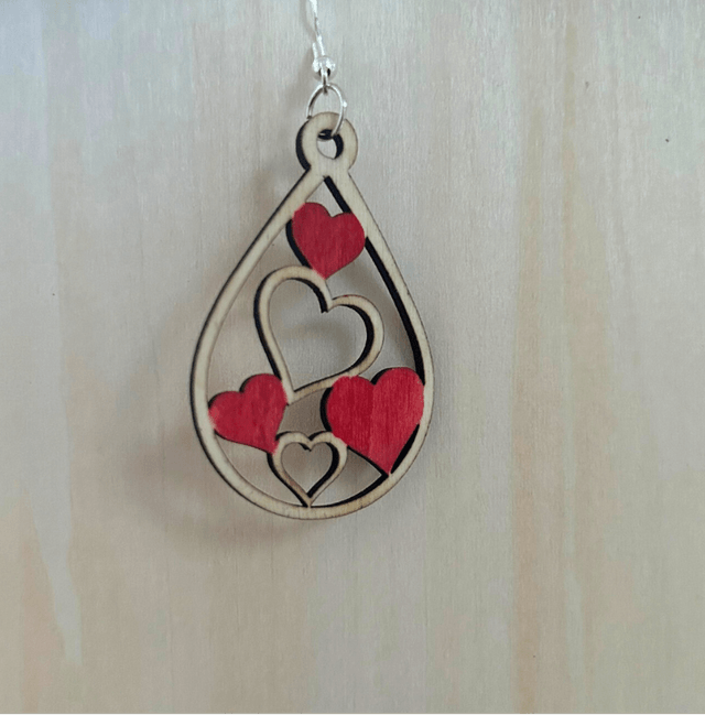 Boucles d'oreilles Collection coeurs - Modèle 1