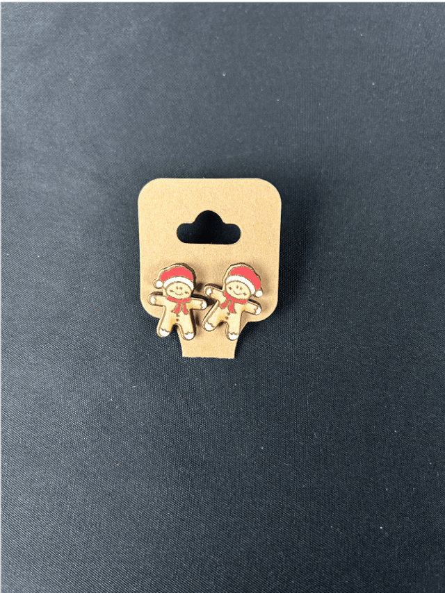 Boucles d&#039;oreilles - Bonhomme de Pain d’Épices