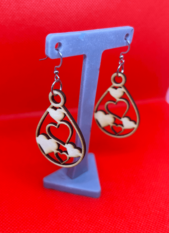 Boucles d&#039;oreilles Collection coeurs - Modèle 1